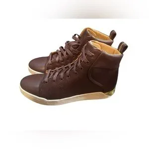 Diesel | Shoes | Diesel High Top Sneakers Burgundygold Size  display picture 3
